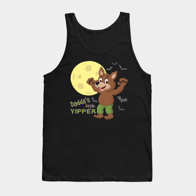 Dadda's Little Yipper - ABDL Baby Fur Werewolf Tank Top by NaughtyBoyz